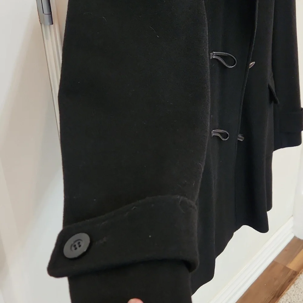 Jones New York, size Large, Black wool hooded coat - Picture 6 of 10